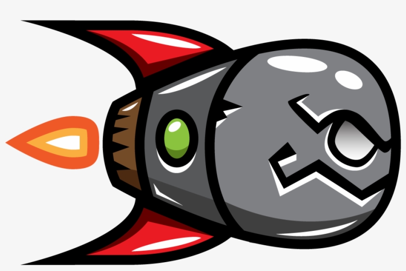 Skull Rocket Clipart - Free Vector Illustration for Game Assets & Designs