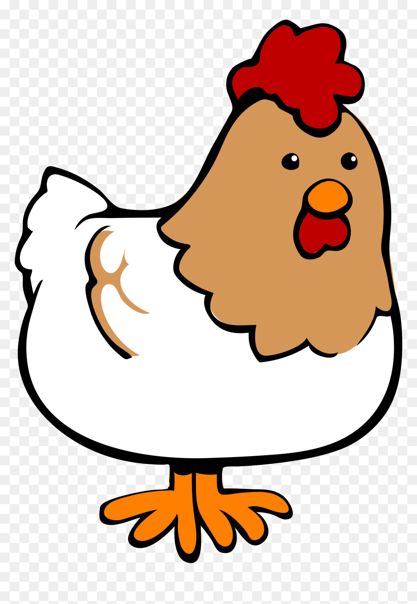 Cute Cartoon Chicken Illustration - Free PNG Download