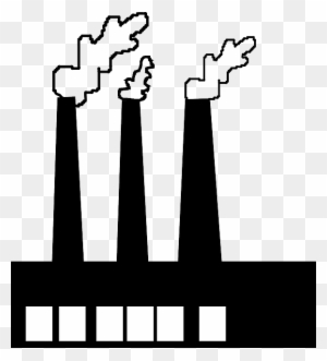 Factory Pollution Icon - Environmental Impact Visual