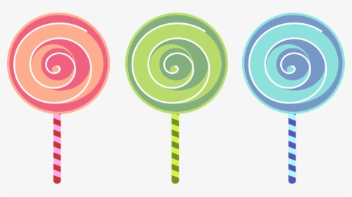 Colorful Spiral Lollipops Illustration | Sweet Candy Graphics