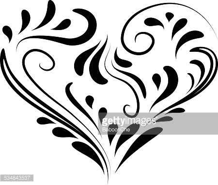 Elegant Floral Heart Vector Art - Free Download & Usage Guide
