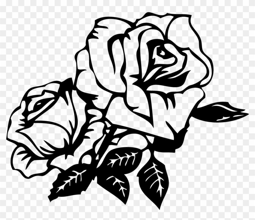 Easy Rose Drawing Outline Clipart Library - Clip Art Library