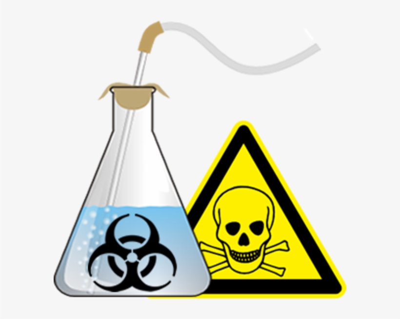 Biohazard and Toxic Warning Symbols in Laboratory Safety Context