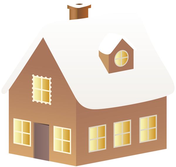 Brown Cabin Clipart PNG Images, Cartoon Style Tan Roof Brown - Clip Art ...