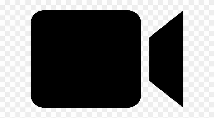 Black video camera icon on transparent background, symbolizing recording or video functionality.