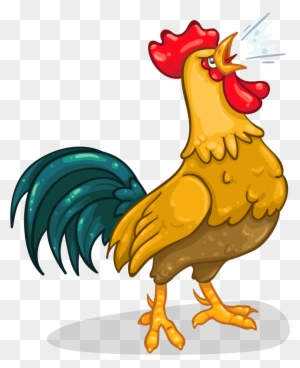 Cheerful Rooster Illustration - Free PNG Clipart for Farm Themes