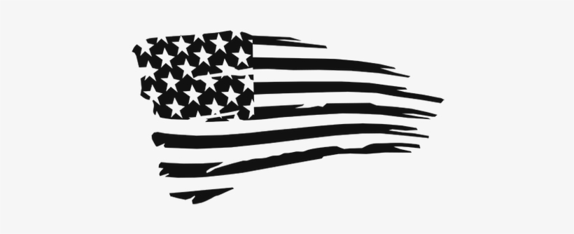 Distressed American Flag SVG - Patriotic Monochrome Design for Web & Print
