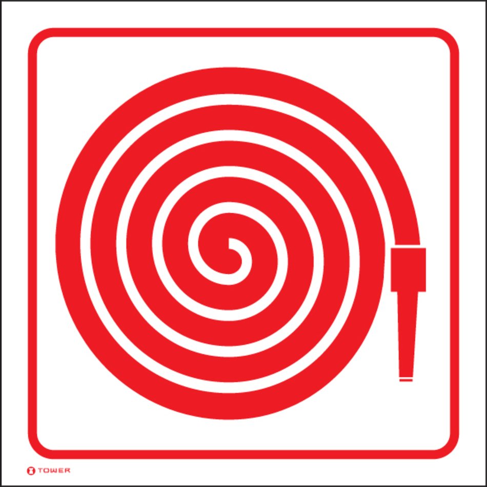 Fire Station, Fire Hose Reel Icon - Vector Royalty Free SVG - Clip