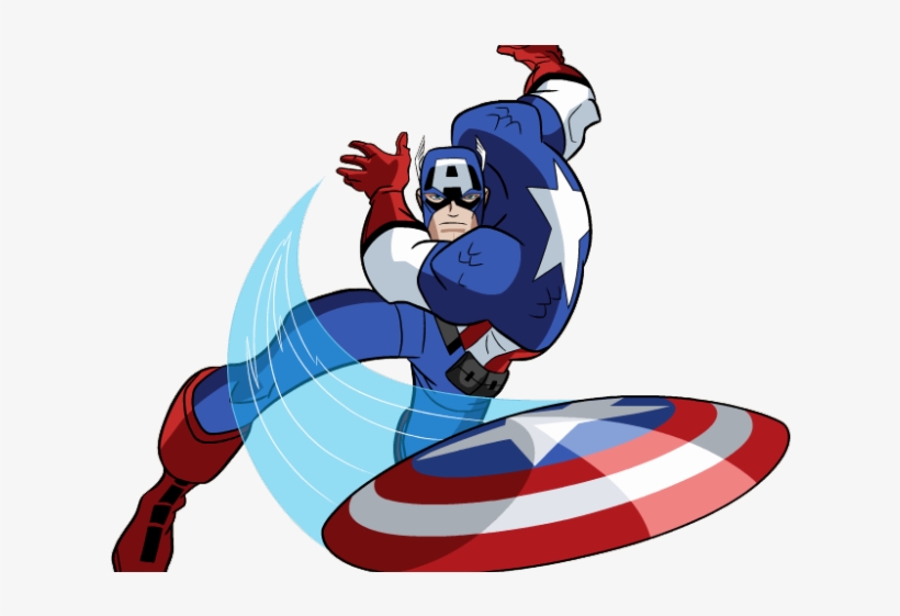 Captain America Shield Throw - Iconic Superhero Action Pose