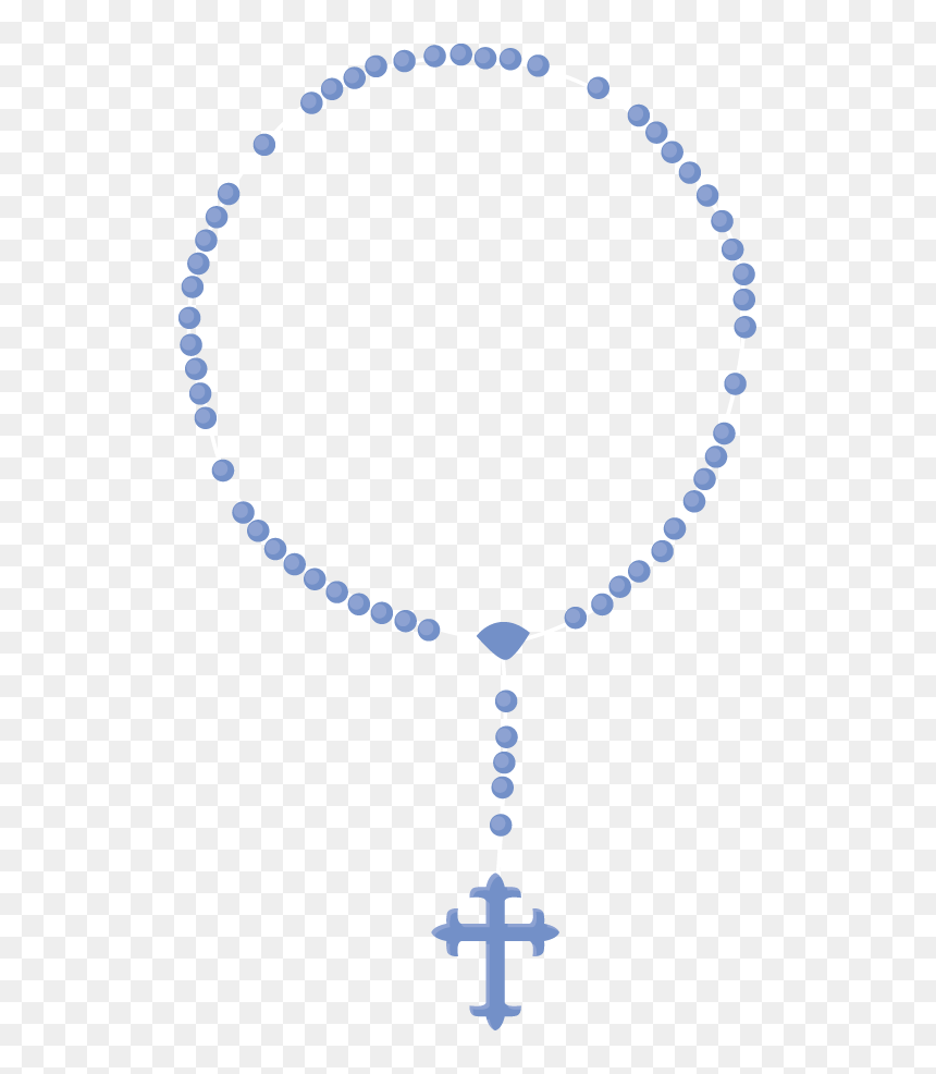 Blue Rosary Beads Image - Free PNG Download for Religious Use