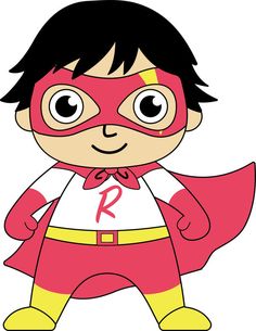 Red Titan Superhero Character - Kids’ Hero Illustration