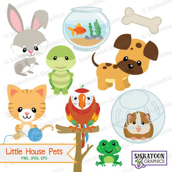 Little House Pets Clipart Collection - Free Downloadable Graphics