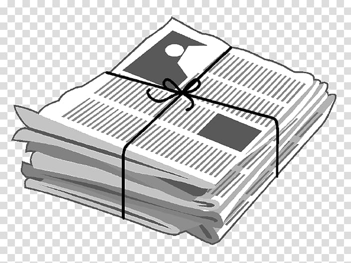 Newspaper Bundle Illustration - Print Media Icon