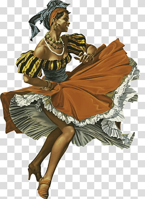 Afro-Caribbean Dance Illustration - Cultural Heritage Artwork