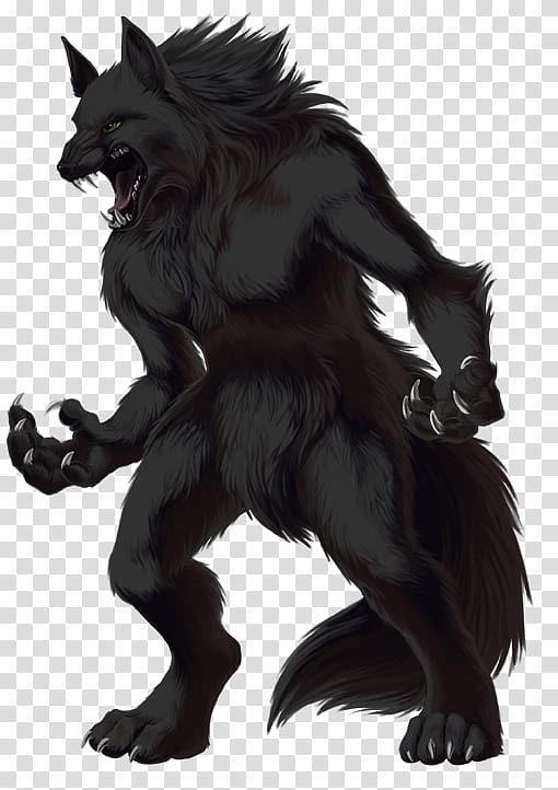 Cartoon Werewolf With Teeth And Claws. Isolated Royalty Free SVG - Clip ...