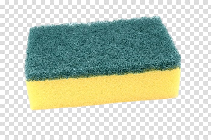 Heavy-Duty Dual-Layer Sponge for Kitchen Cleaning - Green & Yellow Scrubber