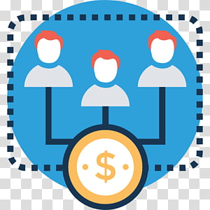 Revenue Sharing and Team Collaboration Icon - Financial Partnership Visual