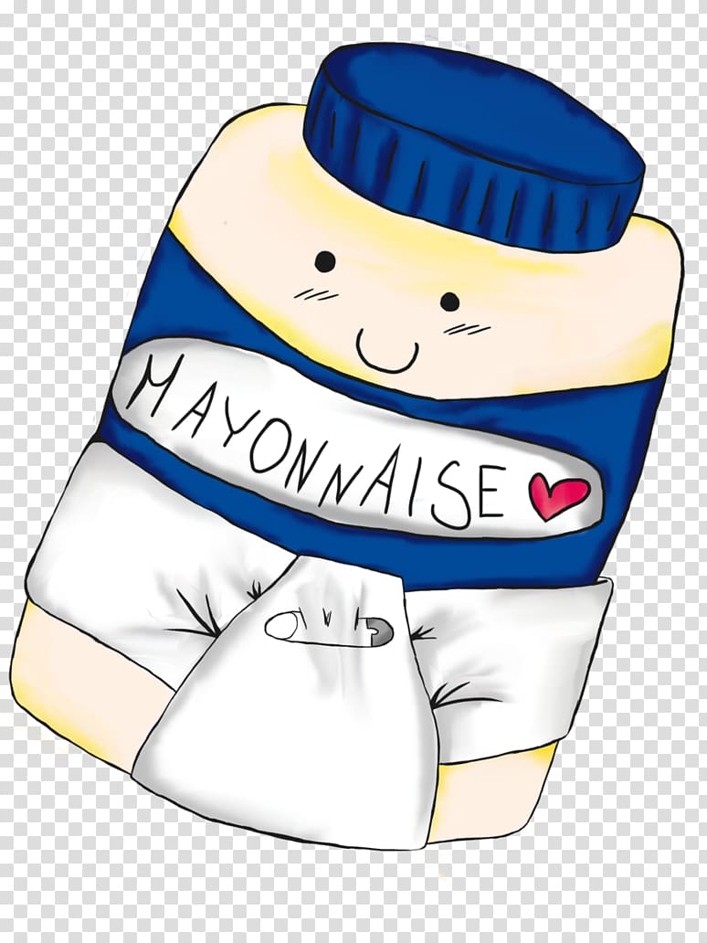 Adorable Mayonnaise Jar Cartoon - Fun Food Illustration