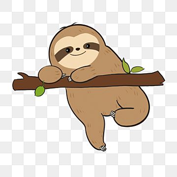 Cute Hanging Sloth Stock Illustration - Download Image Now - Sloth ...