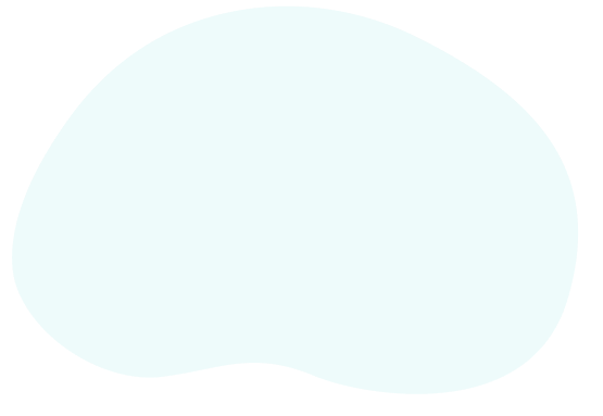 Light blue irregular blob shape on black background, used as abstract design element or placeholder.