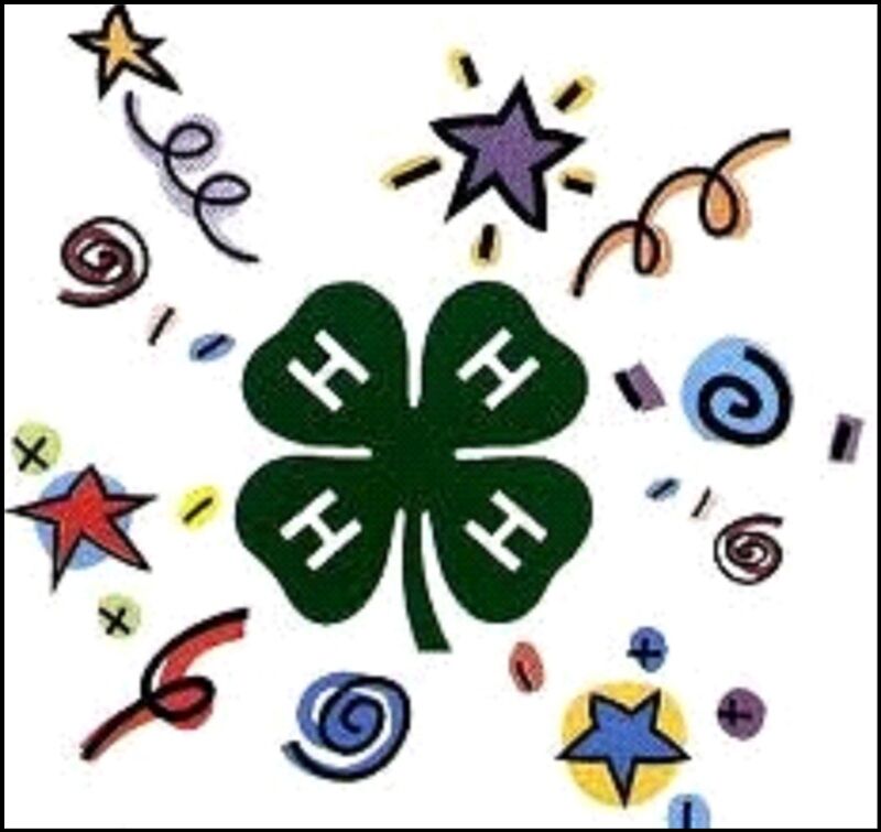 4-H Club Logo - Youth Development and Leadership Program Symbol