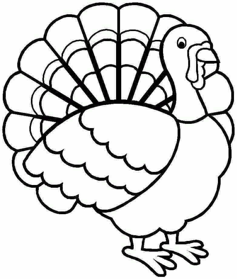 Printable Turkey Coloring Page for Kids - Free Download