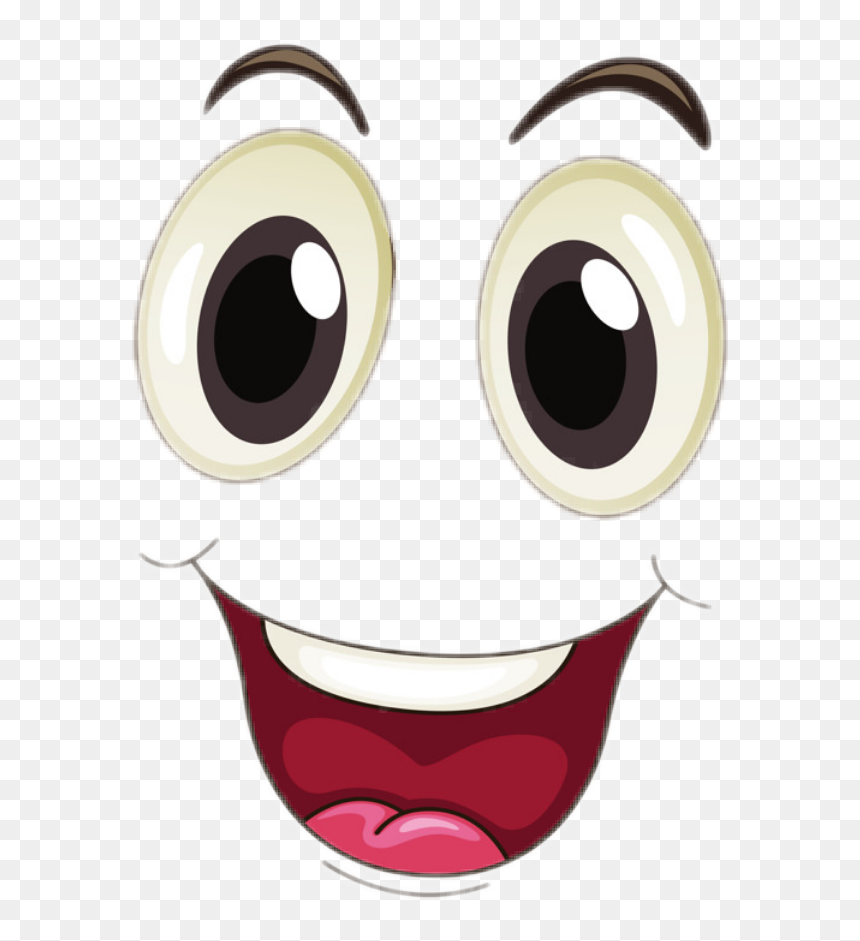 Happy Cartoon Face Emoji - Free PNG Download for Websites & Apps