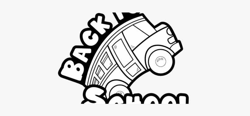 Back to School Coloring Page - Free Printable Bus Illustration
