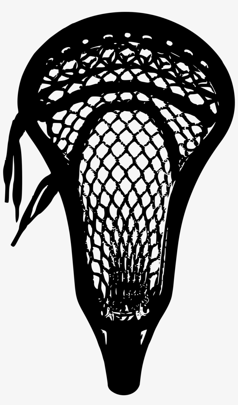 Lacrosse Head Silhouette - High-Contrast Clipart for Sports Design