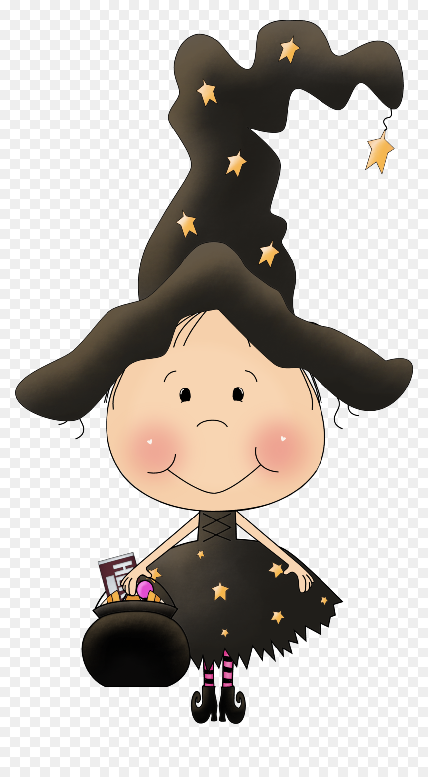 Halloween Witch Clipart - PNG Spooky Clip Art Graphics - Small ...