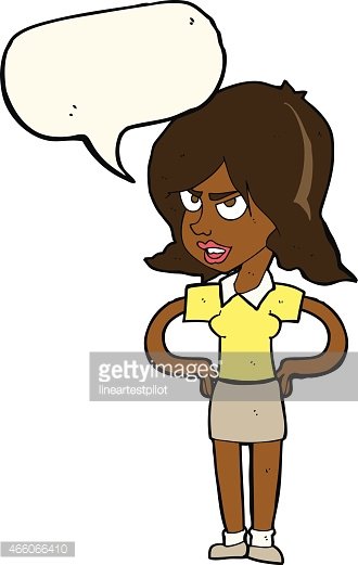 Skeptical Woman Cartoon - Free Vector Illustration for Web & Print