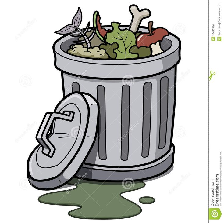 smelly garbage bag clipart