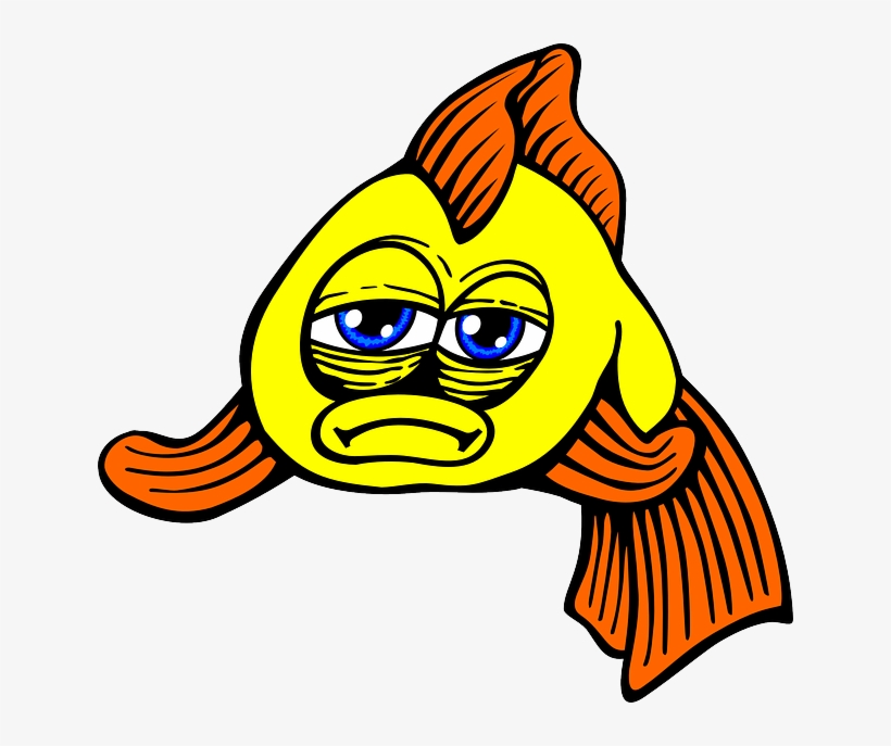 sad fish clipart