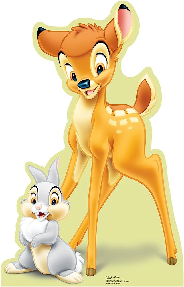 Bambi and Thumper - Disney’s Beloved Forest Friends | Official Art