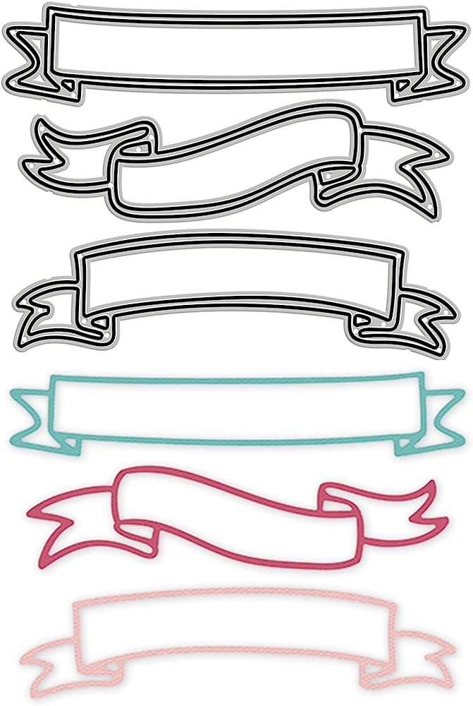 Decorative Banner Clipart Set - SVG, PNG & DXF for Crafts and Digital Design