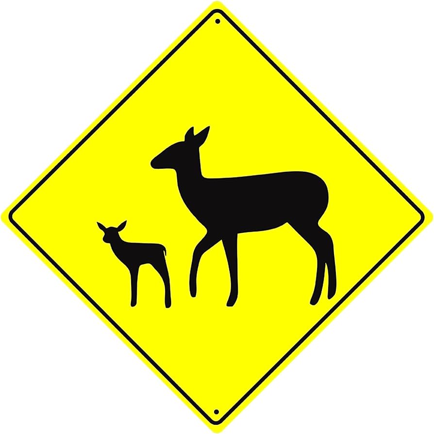 deer crossings - Clip Art Library