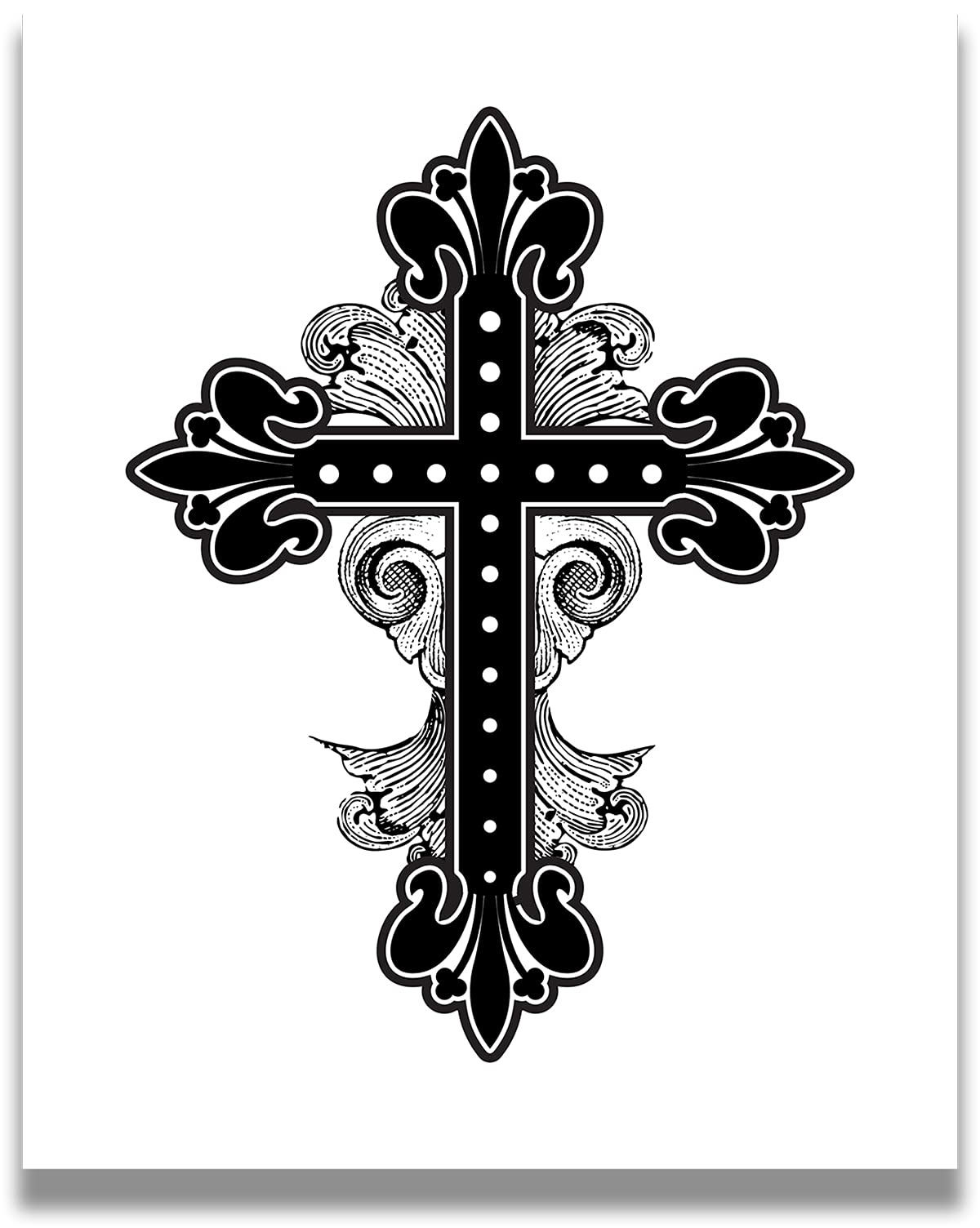 Medieval Cross Sticker - Clip Art Library