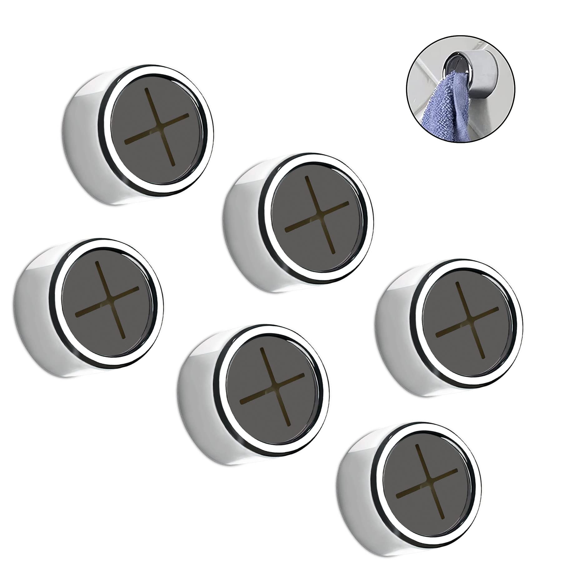 Magnetic Wall Hooks - Strong, No-Drill Hanging Solution for Towels & More