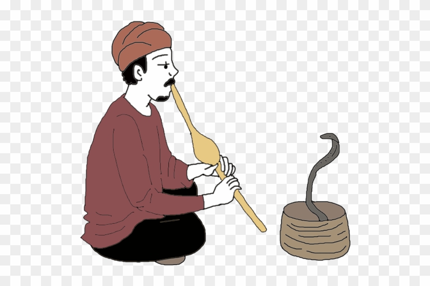 Snake Charmer Illustration - Traditional Indian Music and Folklore