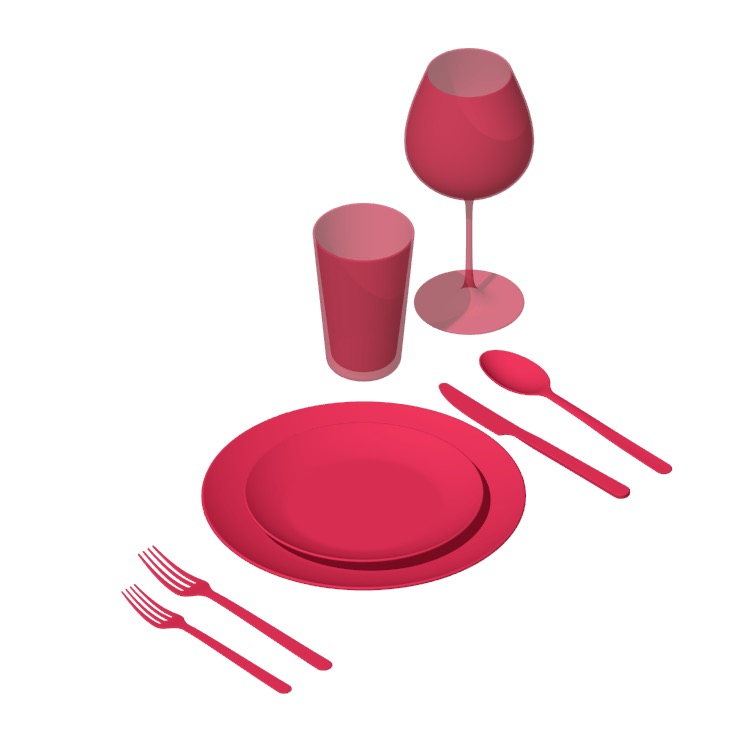 table setting Clip Art Library