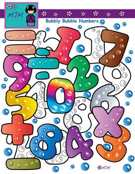 Bubbly Bubble Numbers - Fun Math Learning Printables for Kids