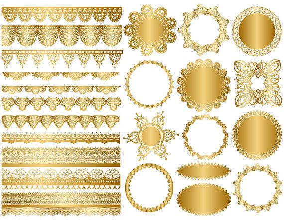 Gold Lace Set Royalty Free SVG, Cliparts, Vectors, and Stock Illustration.  Image 11649163.