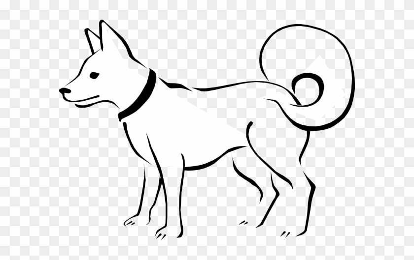 Dog outline image. Public domain clipart. - Ice Age Trail Alliance ...