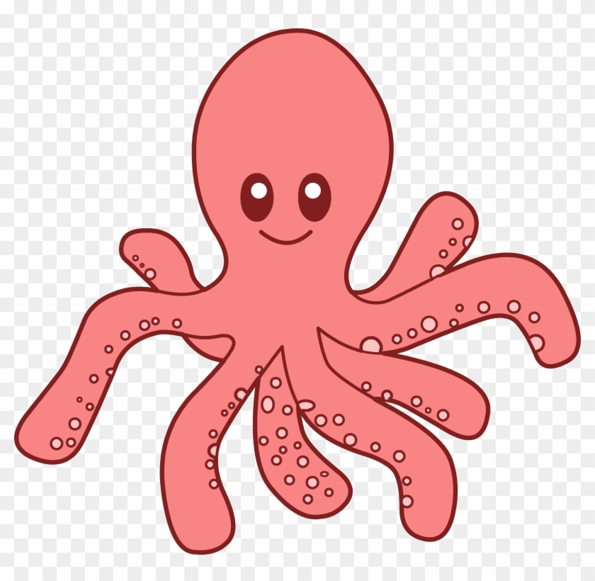 Friendly Cartoon Octopus Illustration - Free PNG Download