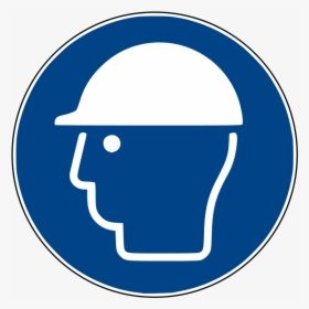 Mandatory Hard Hat Safety Sign - ISO 7010 P001 Compliance