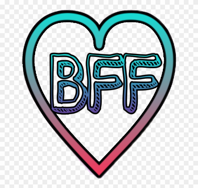 BFF Heart Sticker