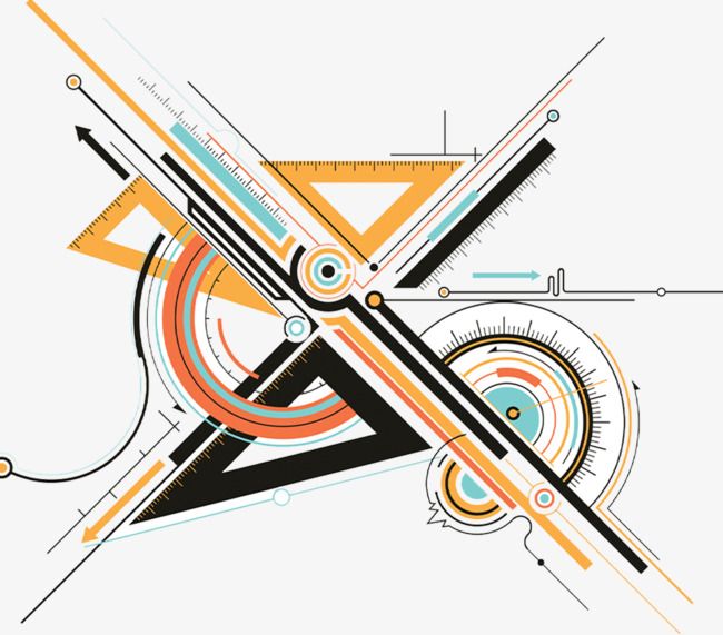 Precision Engineering & Design Abstract Graphic | Modern Technical Illustration