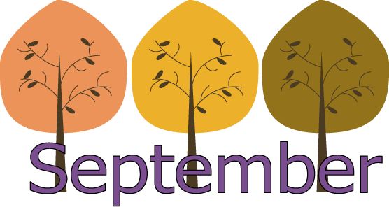 September Autumn Trees Illustration | Seasonal Graphic Design