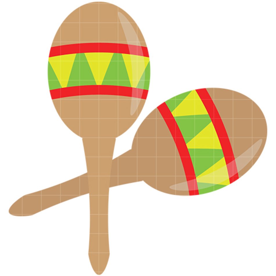 Traditional Mexican Maracas - Vibrant Handcrafted Percussion Instruments