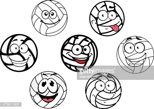 funny volleyballs - Clip Art Library